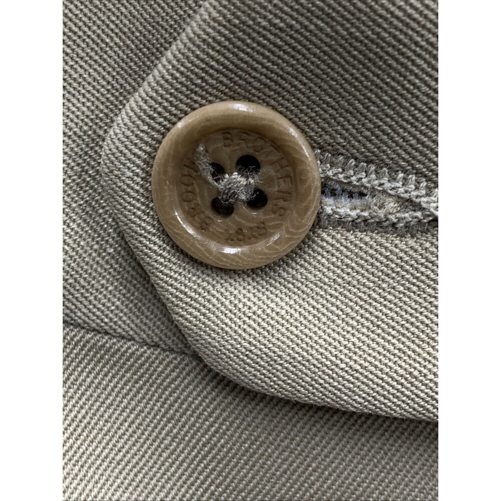 Brooks Brothers Mens Dress Pants Pleated Cuffed Beige Dry Clean Only Size 36X30 - Picture 12 of 16